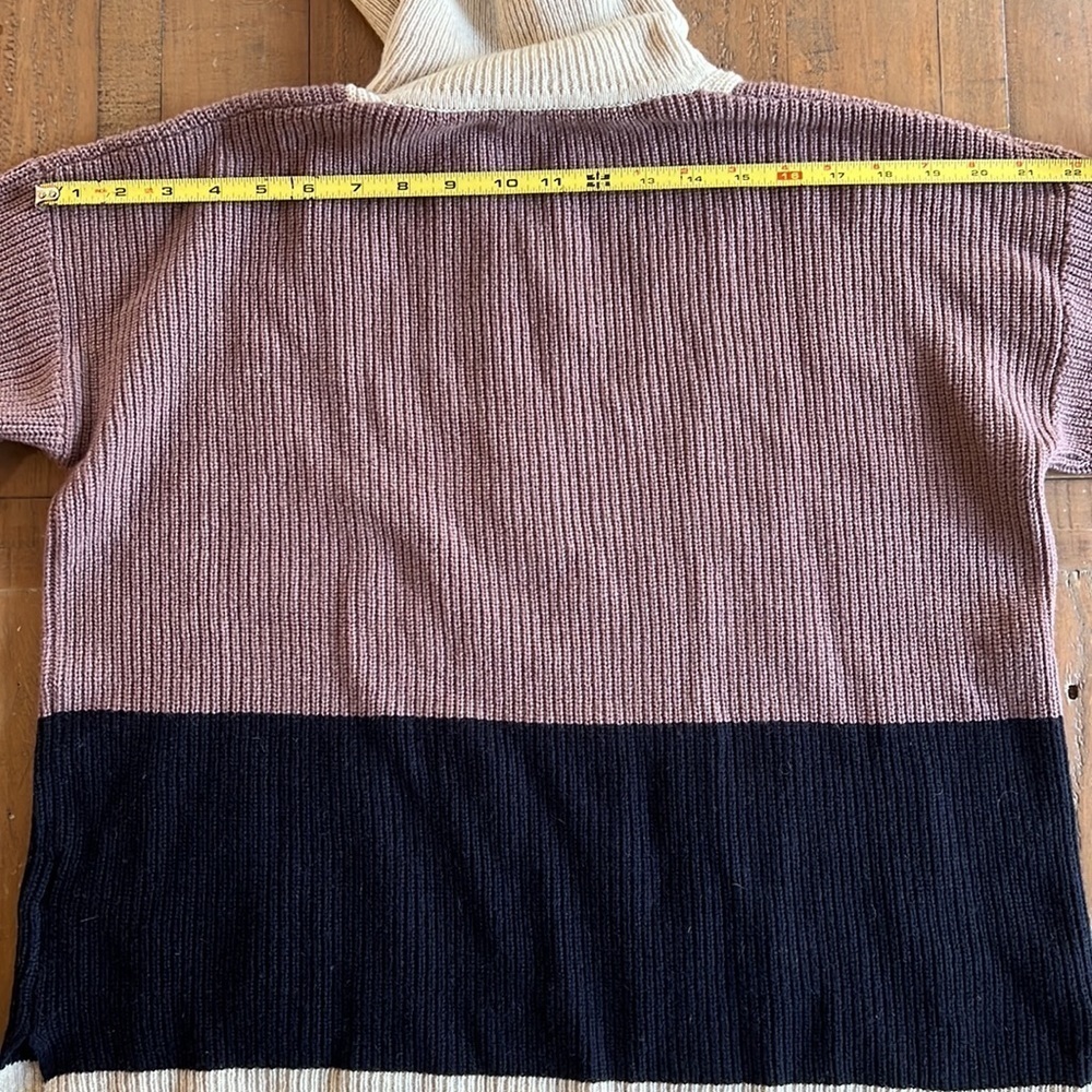 Madewell glenbrook half zip colorblock sweater - Picture 11 of 14